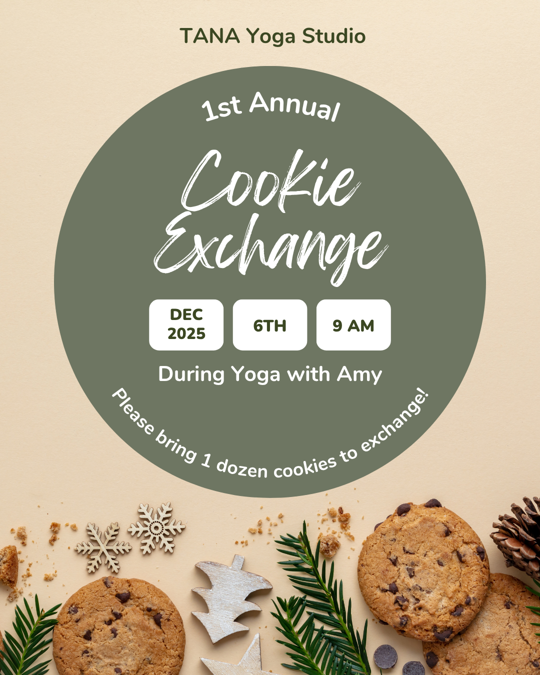 Tana Yoga 1st Annual Cookie Exchange