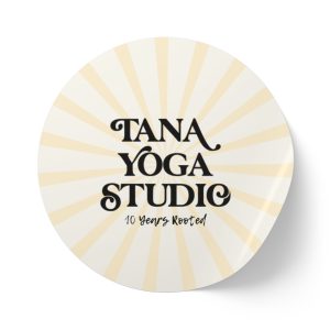 Yoga Studio Round Sticker Labels, Custom Labels for Events, Branding Stickers, Gift Tags, Party Favors