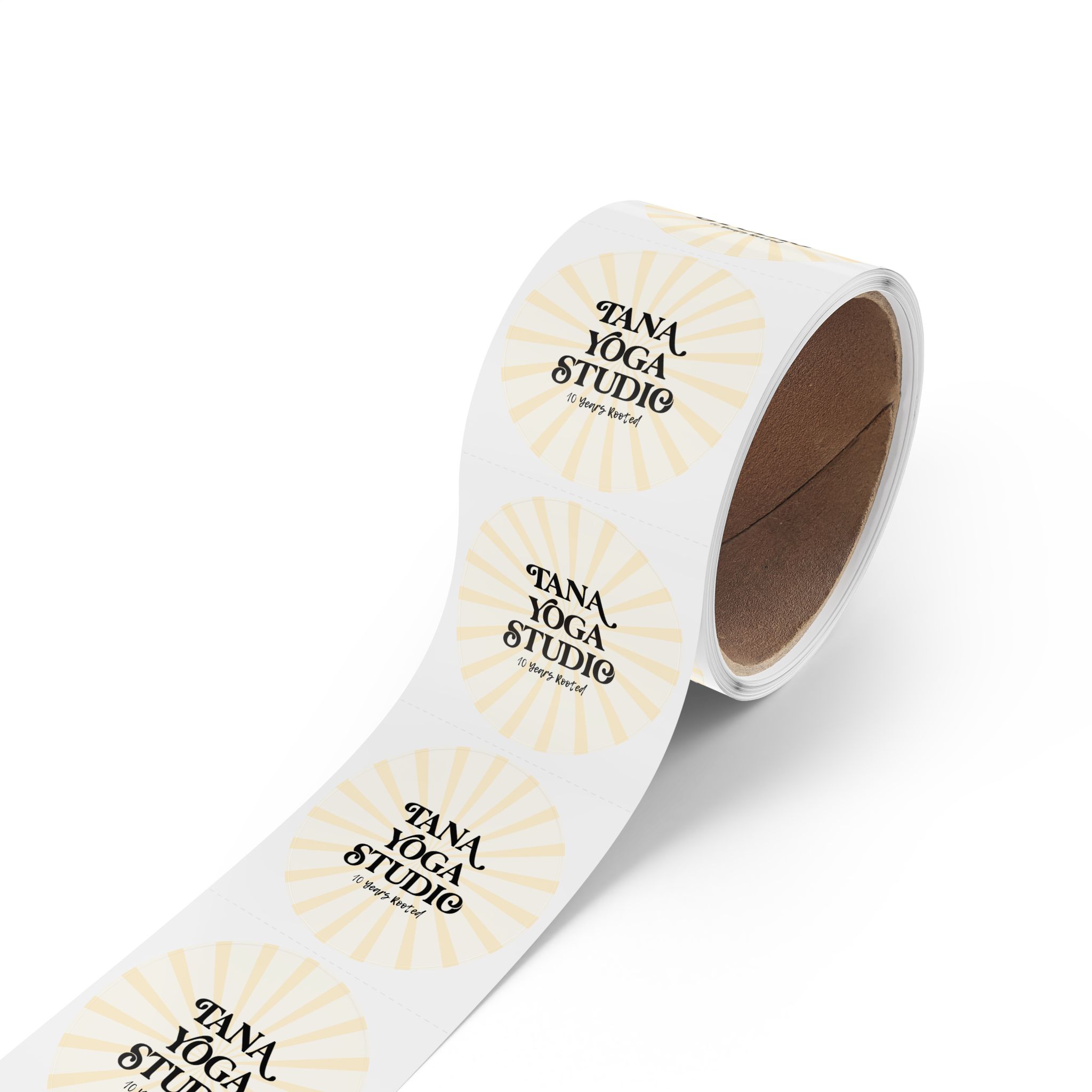 Yoga Studio Round Sticker Labels, Custom Labels for Events, Branding Stickers, Gift Tags, Party Favors - Image 2