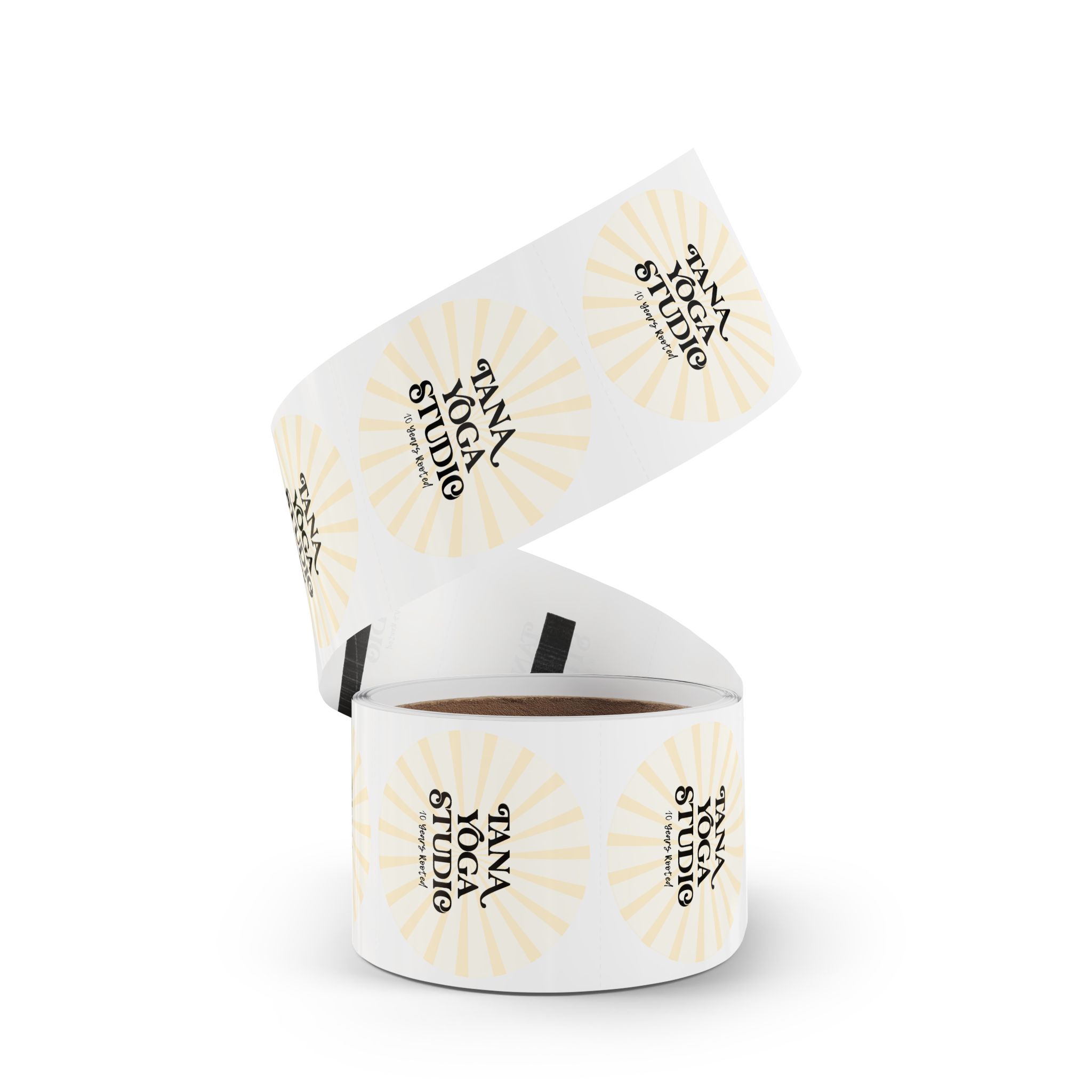 Yoga Studio Round Sticker Labels, Custom Labels for Events, Branding Stickers, Gift Tags, Party Favors - Image 3